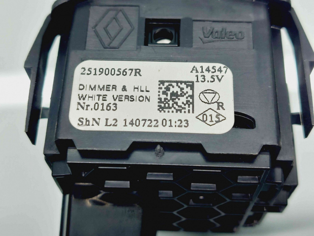 Buton reglaj far Renault Clio 4 (B98) Hatchback [Fabr 2012-2020] 251900567R