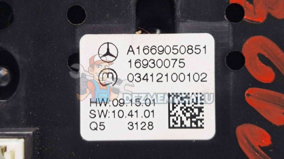 Buton reglaj suspensie Mercedes Clasa ML (W166) [Fabr 2011-2022] A1669050851
