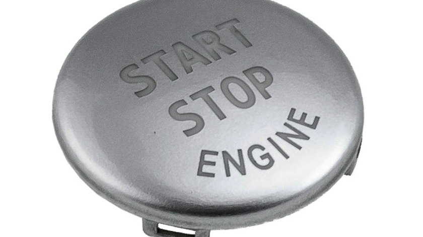 Buton start/stop, BMW 3 E90/E91/E92/E93 2004-,X1 E84 2009-/COLOR:SILVER/