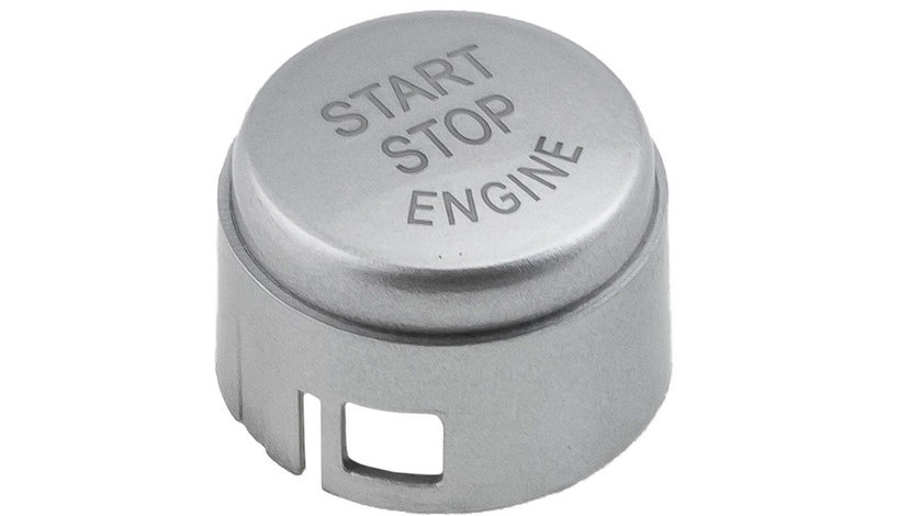 Buton start/stop, BMW 5 F10/F11 2009-,7 F01/F02 2008-,6 F12 2010-,6 COUPE F13 2011-/NOT FITS THE SWITCH WITH AUTOMATIC START/OFF-COLOR:SILVER/