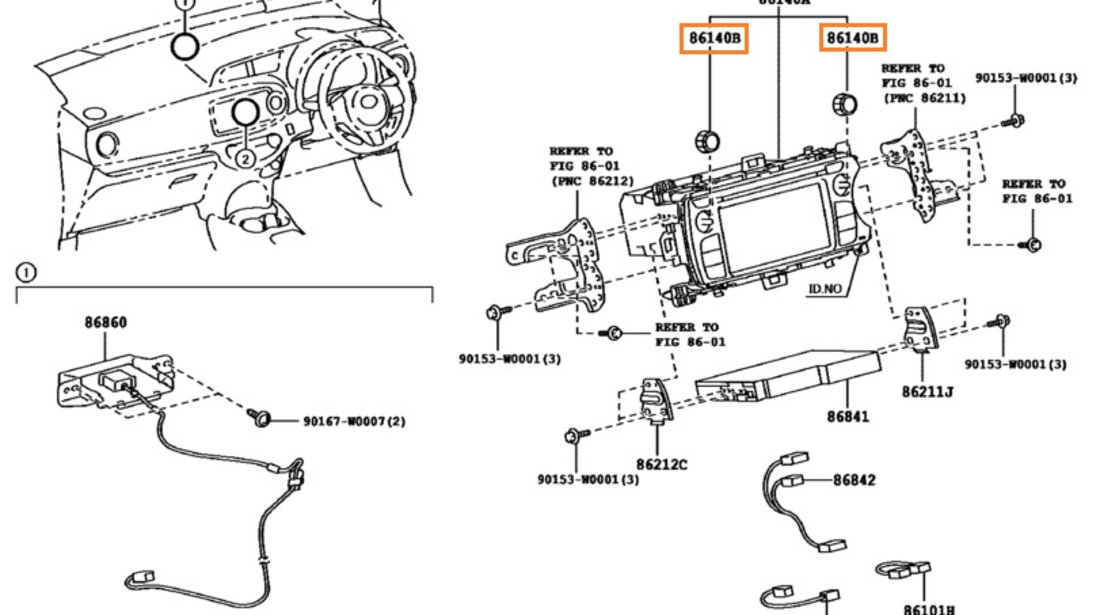 Buton Volum Navigatie Oe Toyota Yaris 2011-2014 90011-25201