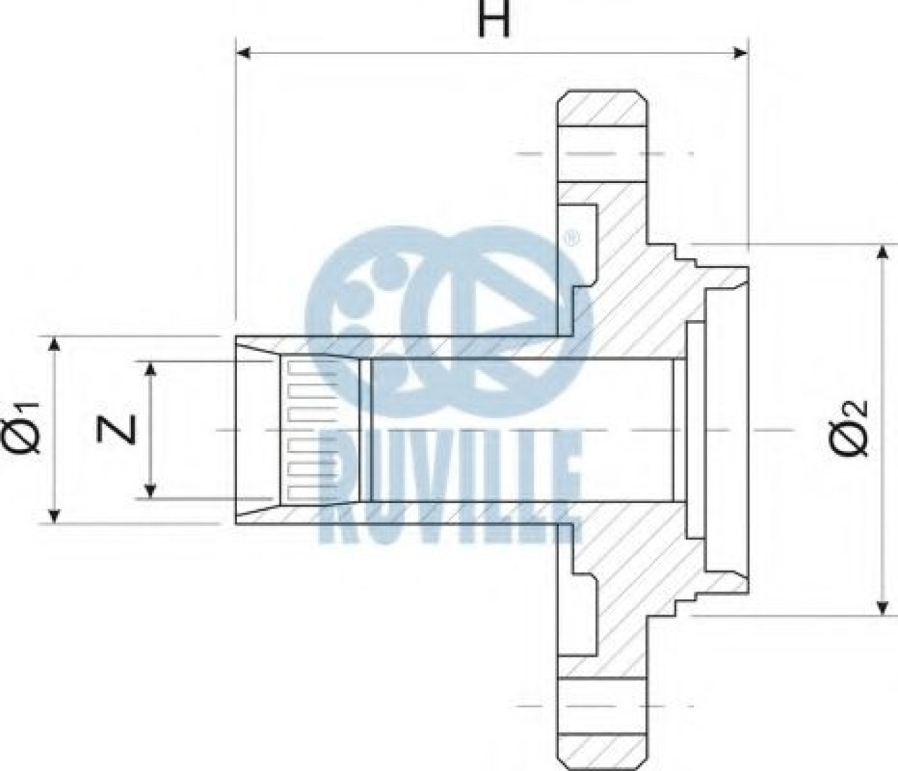 Butuc roata FIAT DOBLO Cargo (223) (2000 - 2016) RUVILLE 485802 piesa NOUA