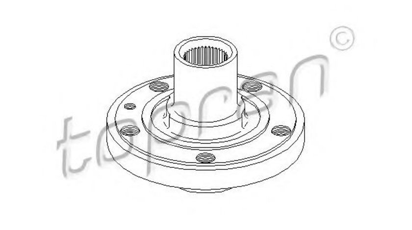 Butuc roata VW TRANSPORTER IV platou / sasiu (70XD) (1990 - 2003) TOPRAN 107 952 piesa NOUA