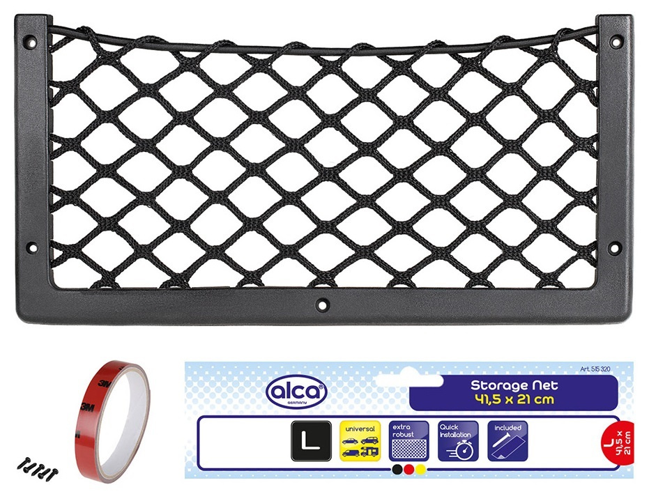 Buzunar Organizator Depozitare Tip Plasa 415 x 210mm Negru Alca 515320