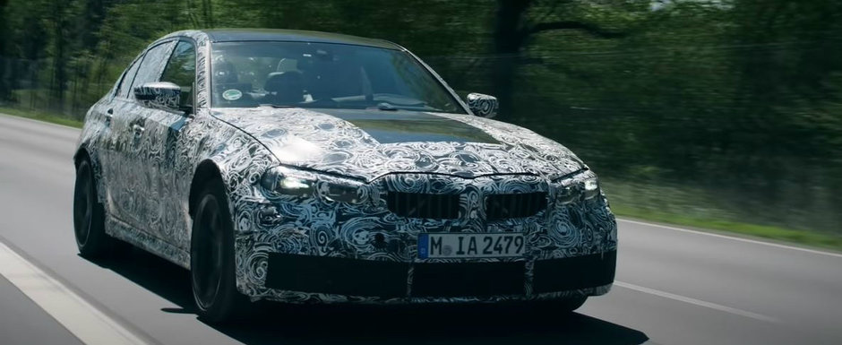 Ca sa mai indulceasca asteptarea, BMW publica un teaser cu noul M3. Sedanul va fi disponibil cu RWD si cutie manuala