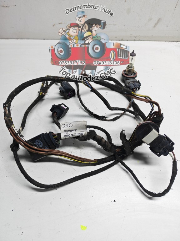 Cablaj bara fata Audi A4 B6 B7 8E0971095 instalație electrica proiectoare Claxoane