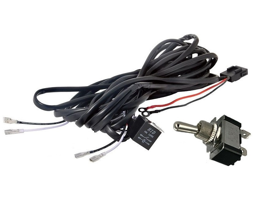 Cablaj Cu Buton Rocket Si Releu Pentru 2 Proiectoare Led/Led Bar Pana La 240W 291103