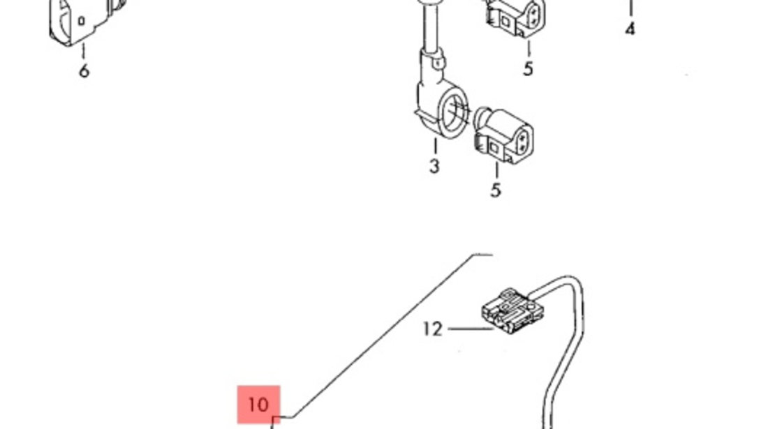 Cablaj electric pompa combustibil Volkswagen Transporter T5 (7H) Bus 2009 2.5 TDI OEM 7H0971727F