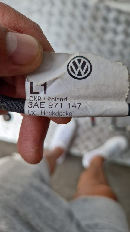 Cablaj portbagaj VW Passat B7 2.0 TDI cod 3AE971147