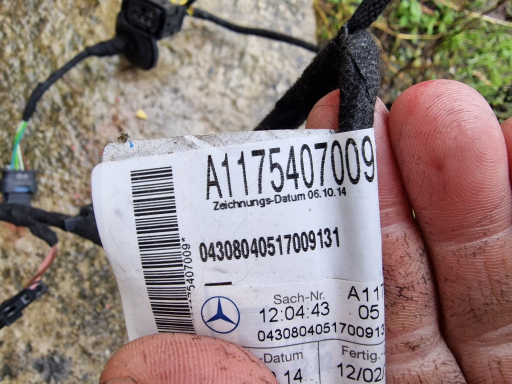 Cablaj Usa Dreapta Spate Mercedes CLA C117 cod A1175407009