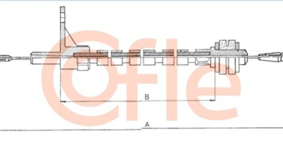 Cablu acceleratie (11065 COFLE) VW