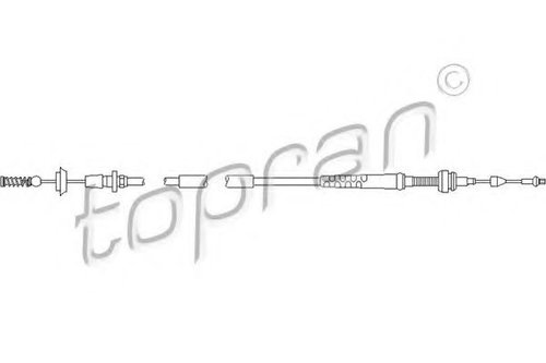 Cablu acceleratie AUDI A3 (8L1) (1996 - 2003) TOPRAN 109 853 piesa NOUA