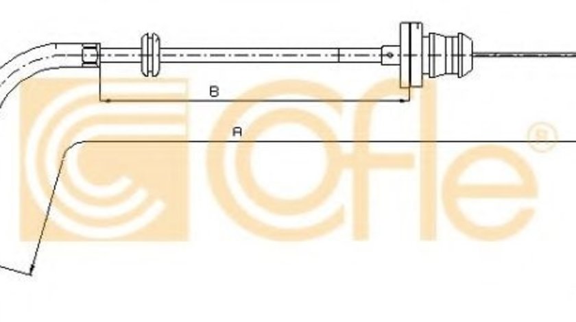 Cablu acceleratie AUDI A6 (4B2, C5) (1997 - 2005) COFLE 12.7302 piesa NOUA