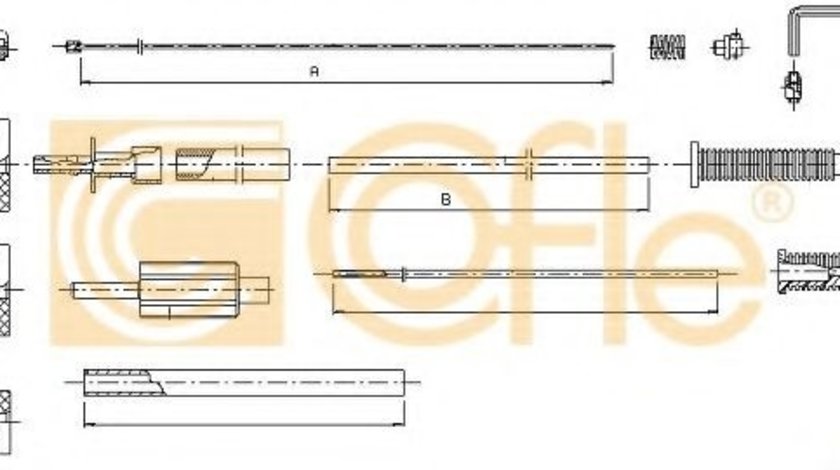 Cablu acceleratie CITROEN BERLINGO (B9) (2008 - 2016) COFLE 10.1179 piesa NOUA