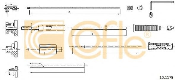 Cablu acceleratie CITROEN XSARA Cupe (N0) (1998 - 2005) COFLE 10.1179 piesa NOUA