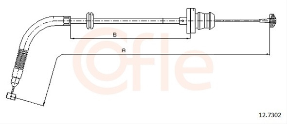Cablu Acceleratie Cofle Fiat 12.7302