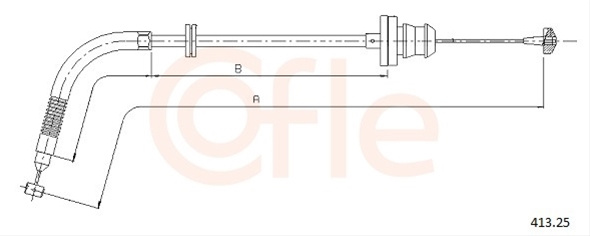 Cablu Acceleratie Cofle Fiat 413.25
