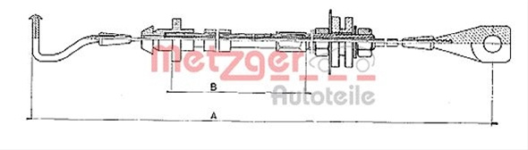 Cablu Acceleratie Metzger Csnbb Vw 10.090