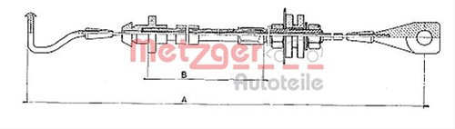 Cablu Acceleratie Metzger Csnbb Vw 10.090
