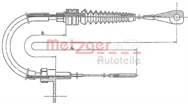 Cablu Acceleratie Metzger Vw 11.0651
