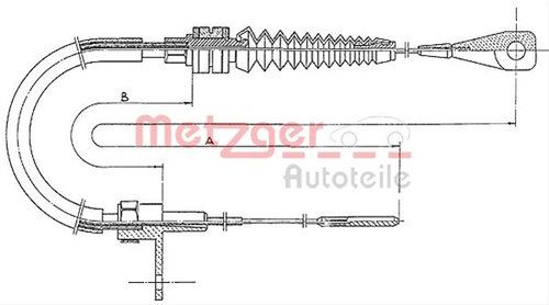 Cablu Acceleratie Metzger Vw 11.0651