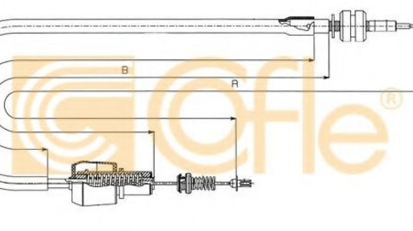 Cablu acceleratie OPEL ASTRA G Combi (F35) (1998 - 2009) COFLE 11.1247 piesa NOUA