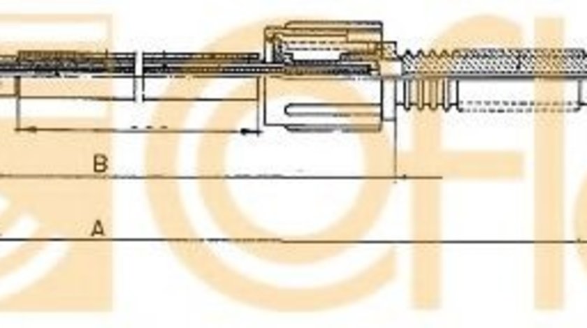 Cablu acceleratie RENAULT CLIO I (B/C57, 5/357) (1990 - 1998) COFLE 11.0282 piesa NOUA