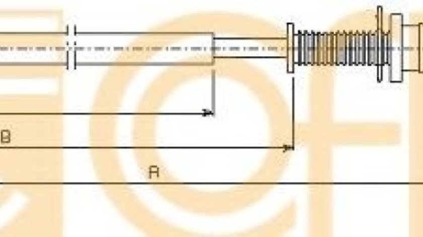 Cablu acceleratie RENAULT CLIO I (B/C57, 5/357) (1990 - 1998) COFLE 11.0272 piesa NOUA