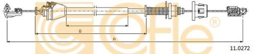 Cablu acceleratie RENAULT SCENIC II (JM0/1) (2003 - 2009) COFLE 11.0272 piesa NOUA