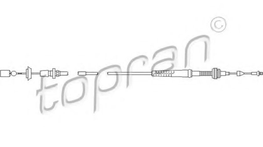 Cablu acceleratie SEAT CORDOBA (6K1, 6K2) (1993 - 1999) TOPRAN 103 081 piesa NOUA