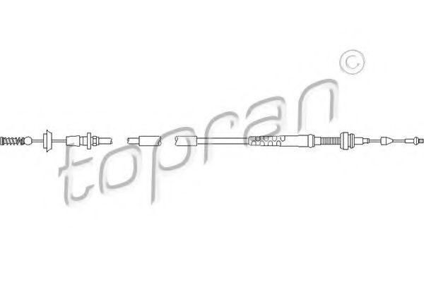 Cablu acceleratie SKODA OCTAVIA I (1U2) (1996 - 2010) TOPRAN 109 853 piesa NOUA