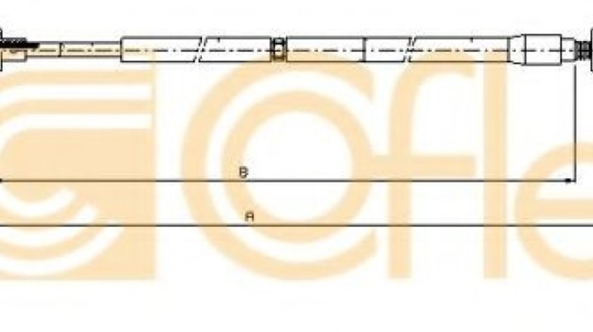 Cablu acceleratie VW BORA (1J2) (1998 - 2005) COFLE 10.0904 piesa NOUA