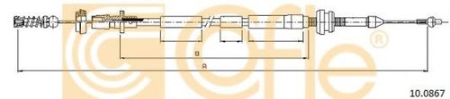 Cablu acceleratie VW GOLF III (1H1) (1991 - 1998) COFLE 10.0867 piesa NOUA