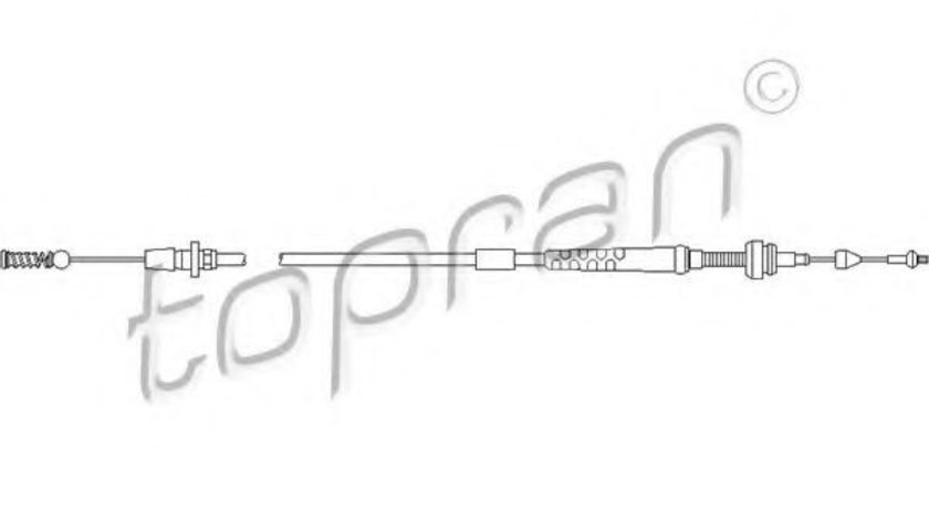 Cablu acceleratie VW GOLF III (1H1) (1991 - 1998) TOPRAN 103 086 piesa NOUA