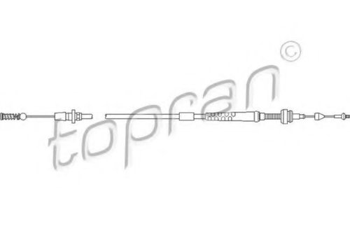 Cablu acceleratie VW GOLF III Variant (1H5) (1993 - 1999) TOPRAN 103 086 piesa NOUA