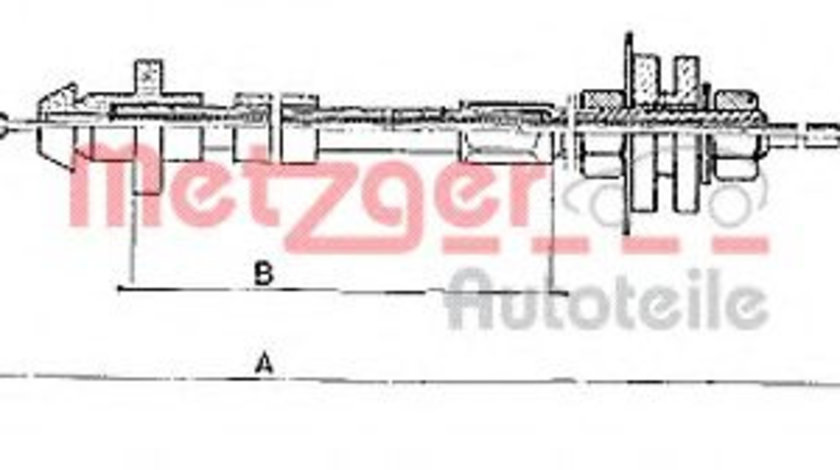 Cablu acceleratie VW PASSAT (3A2, 35I) (1988 - 1997) METZGER 10.090 piesa NOUA