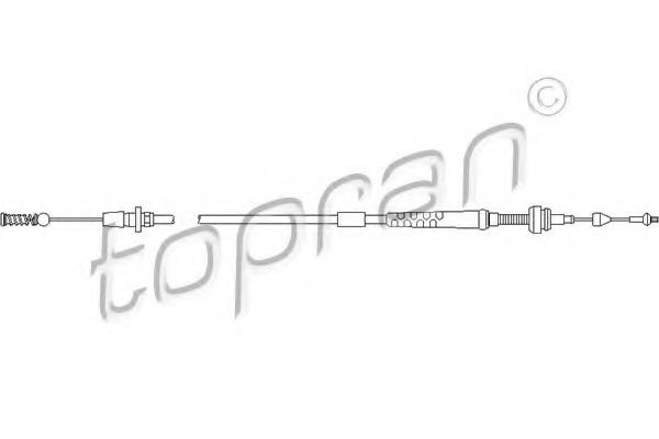 Cablu acceleratie VW VENTO (1H2) (1991 - 1998) TOPRAN 103 086 piesa NOUA