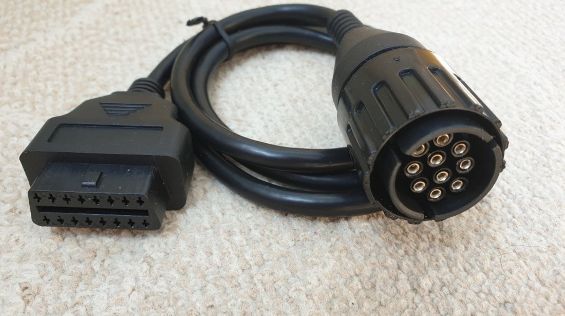 Cablu adaptor 10 pin la 16 pin OBD2 motocicleta BMW ICOM D (A si A2)