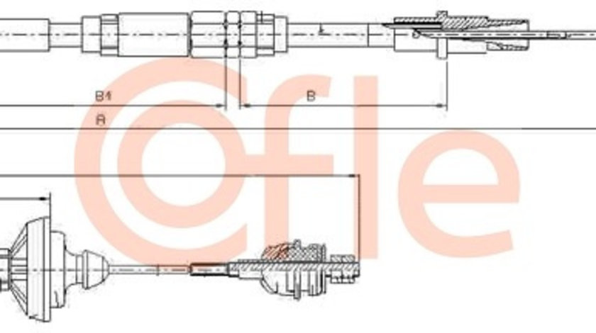 Cablu ambreiaj (103149 COFLE) VW