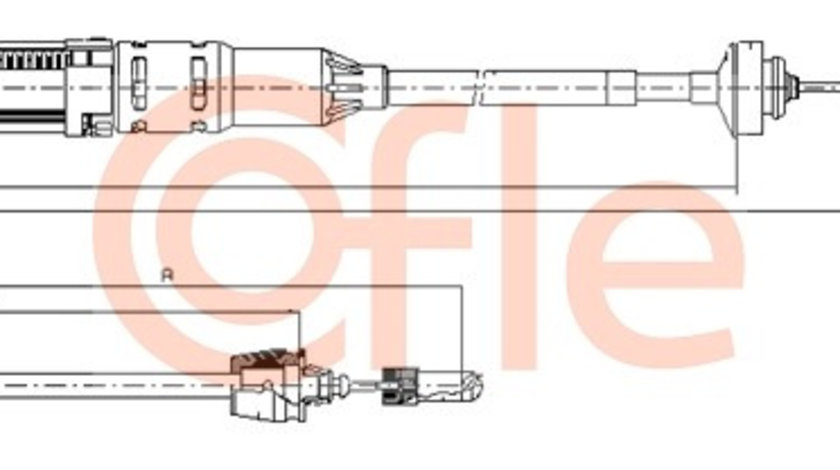 Cablu ambreiaj (112915 COFLE) RENAULT