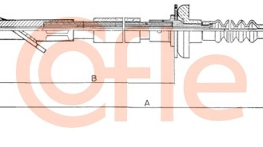 Cablu ambreiaj (14022 COFLE) FIAT