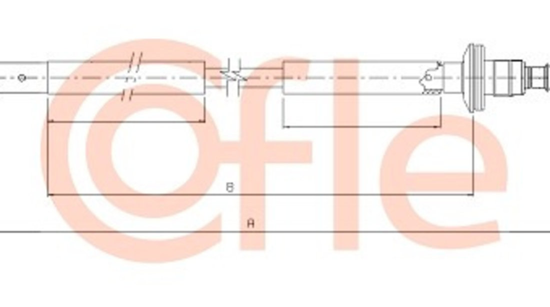Cablu ambreiaj (183501 COFLE) CHEVROLET,DAEWOO
