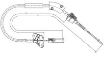 Cablu ambreiaj (58006000 TEXTAR) FIAT,FORD