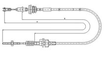Cablu ambreiaj (58014200 TEXTAR) PEUGEOT,TOYOTA