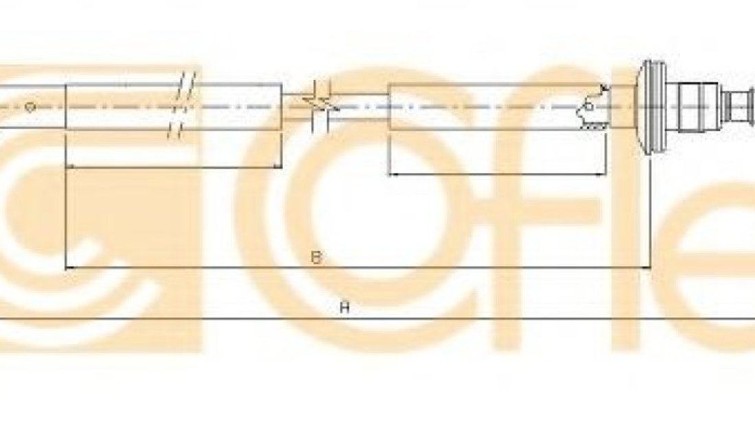 Cablu ambreiaj CHEVROLET AVEO Limuzina (T250, T255) (2005 - 2016) COFLE 18.3501 piesa NOUA