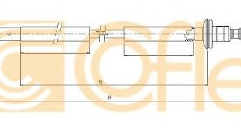Cablu ambreiaj CHEVROLET AVEO Limuzina (T250, T255) (2005 - 2016) COFLE 18.3501 piesa NOUA