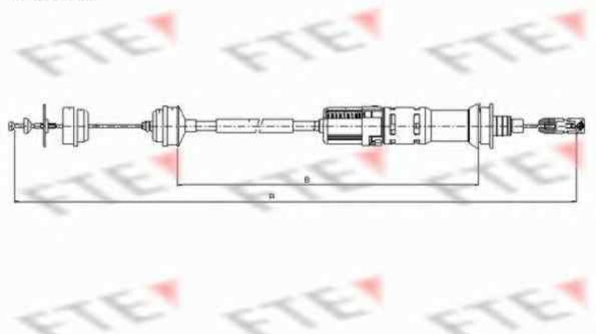 Cablu ambreiaj CITROËN EVASION 22 U6 FTE FKS18033