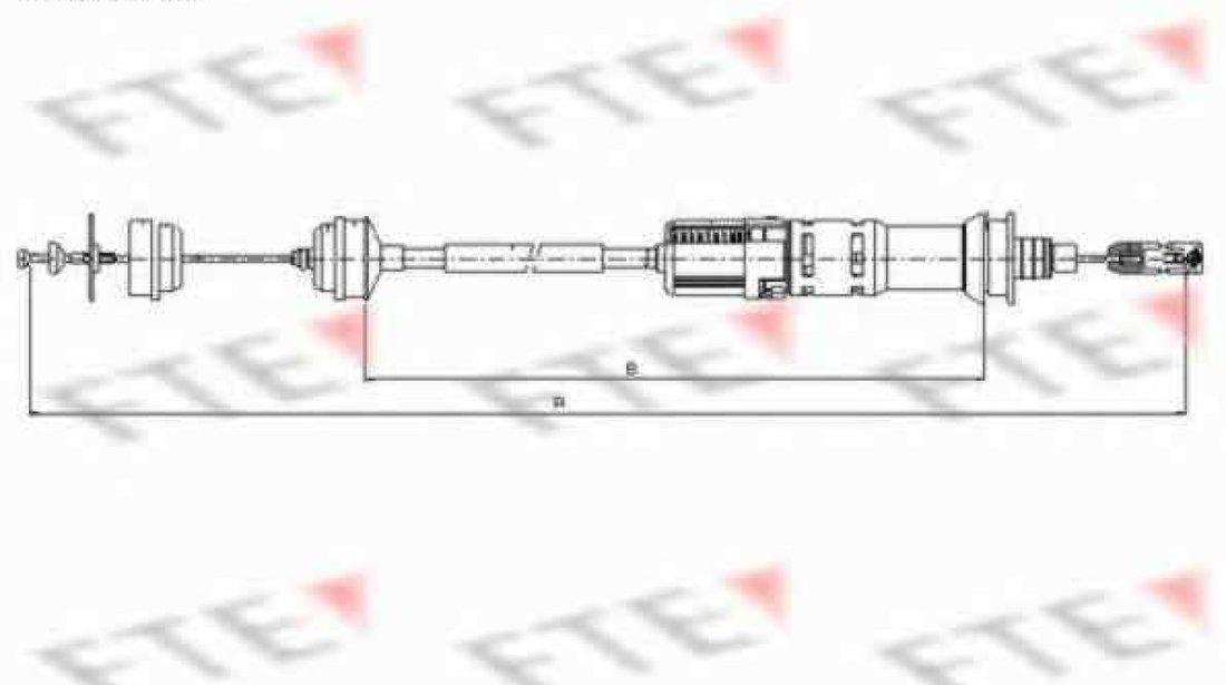 Cablu ambreiaj CITROËN JUMPY U6U FTE FKS18033