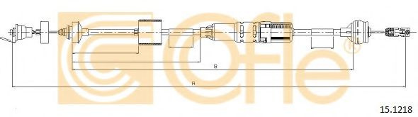 Cablu ambreiaj CITROEN BERLINGO caroserie (M) (1996 - 2016) COFLE 15.1218 piesa NOUA