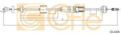 Cablu ambreiaj CITROEN BERLINGO (MF) (1996 - 2016) COFLE 15.1218 piesa NOUA